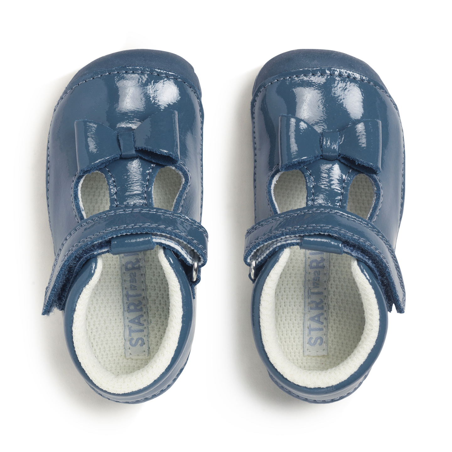 Start Rite Wiggle China Blue Patent Rip Tape Pre Walker