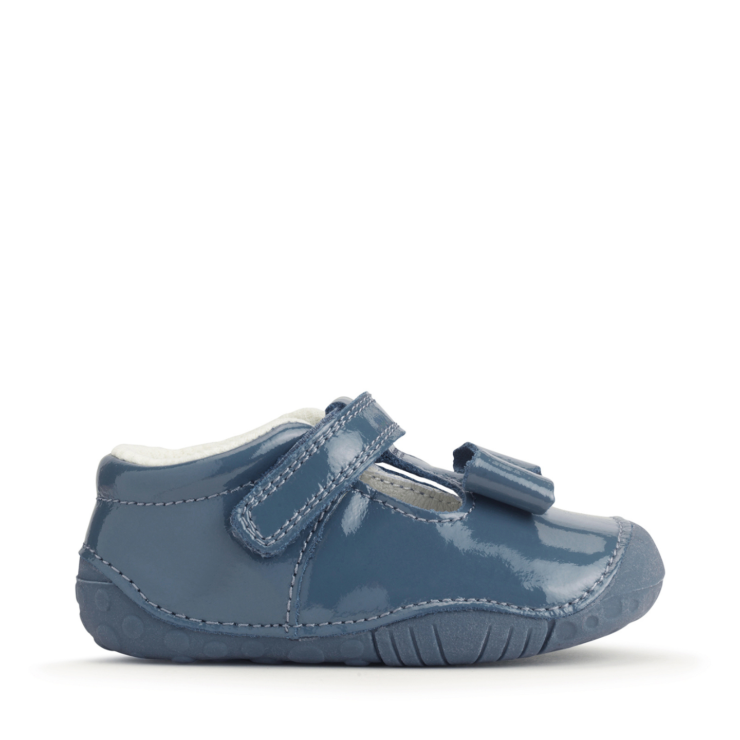 Start Rite Wiggle China Blue Patent Rip Tape Pre Walker