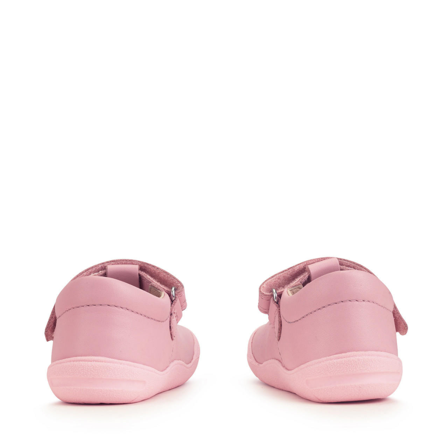 Start Rite Fellow Pink Leather Cat Girls Riptape First Walking Shoe