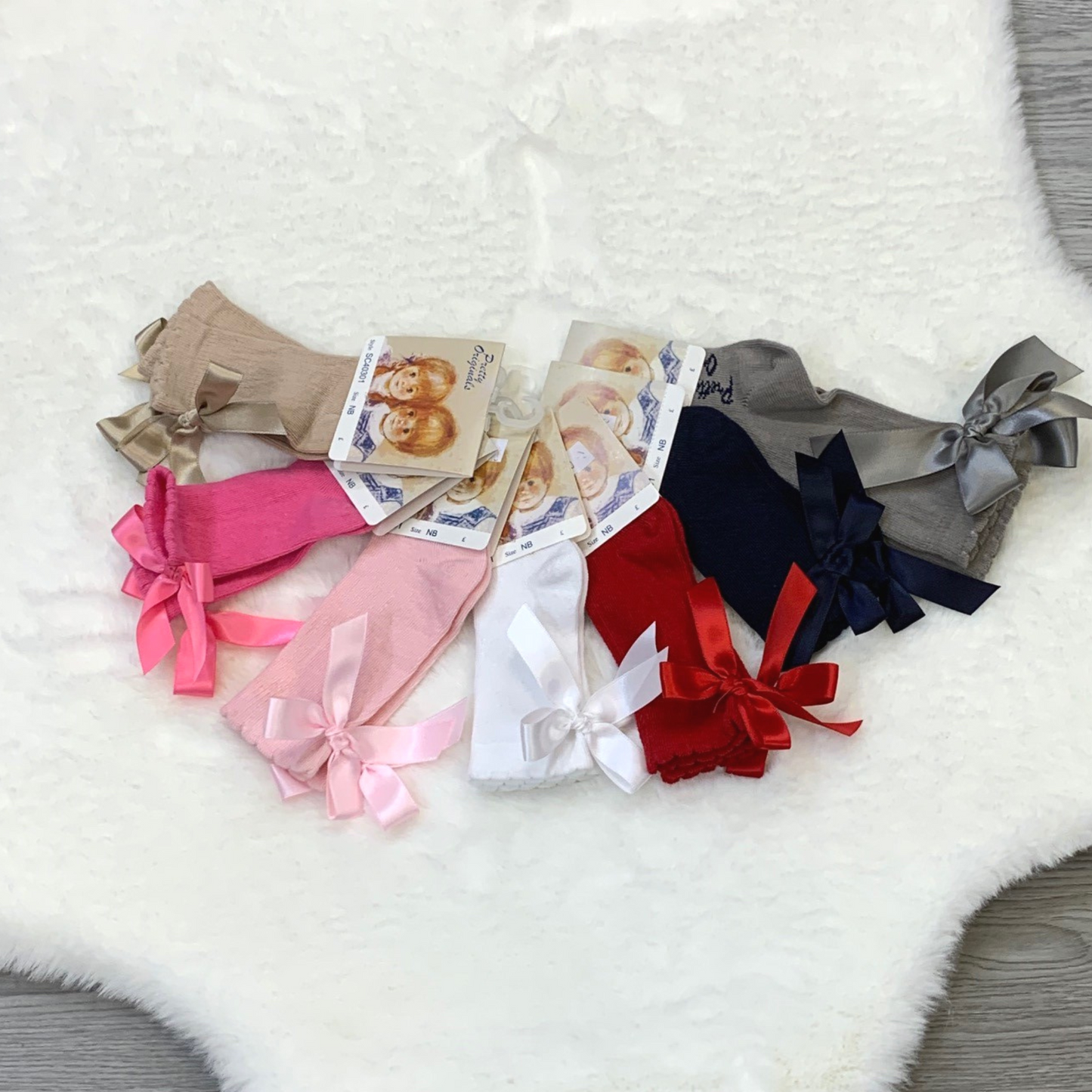 Pretty Originals Girls Knee Sock with Back Bow