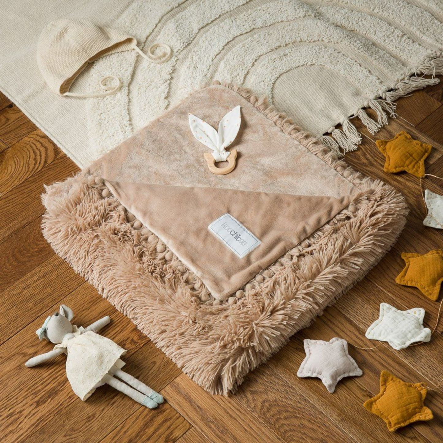 Koochicoo - Biscotti Fluffy Baby Blanket