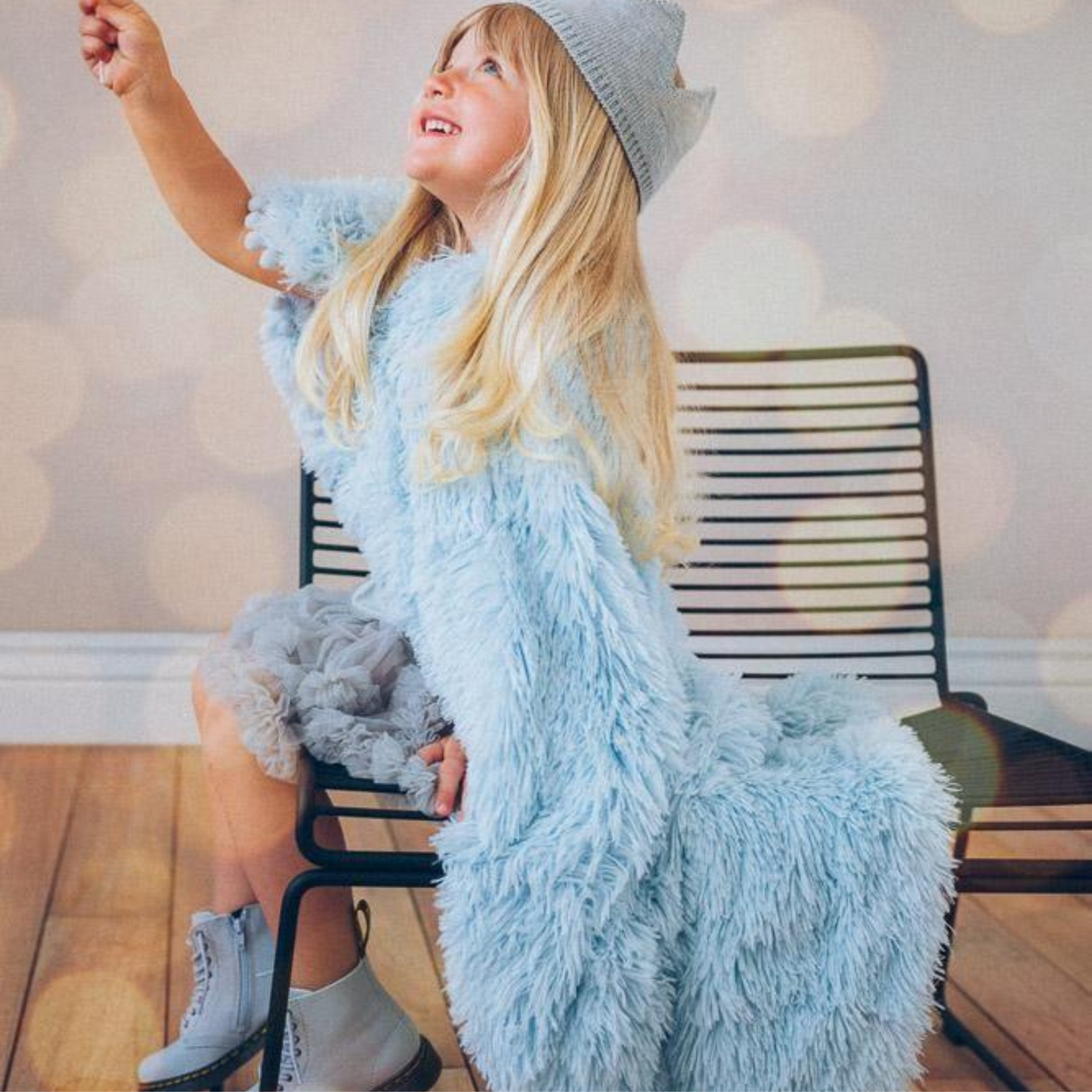 Koochicoo - Powder Blue Fluffy Baby Blanket