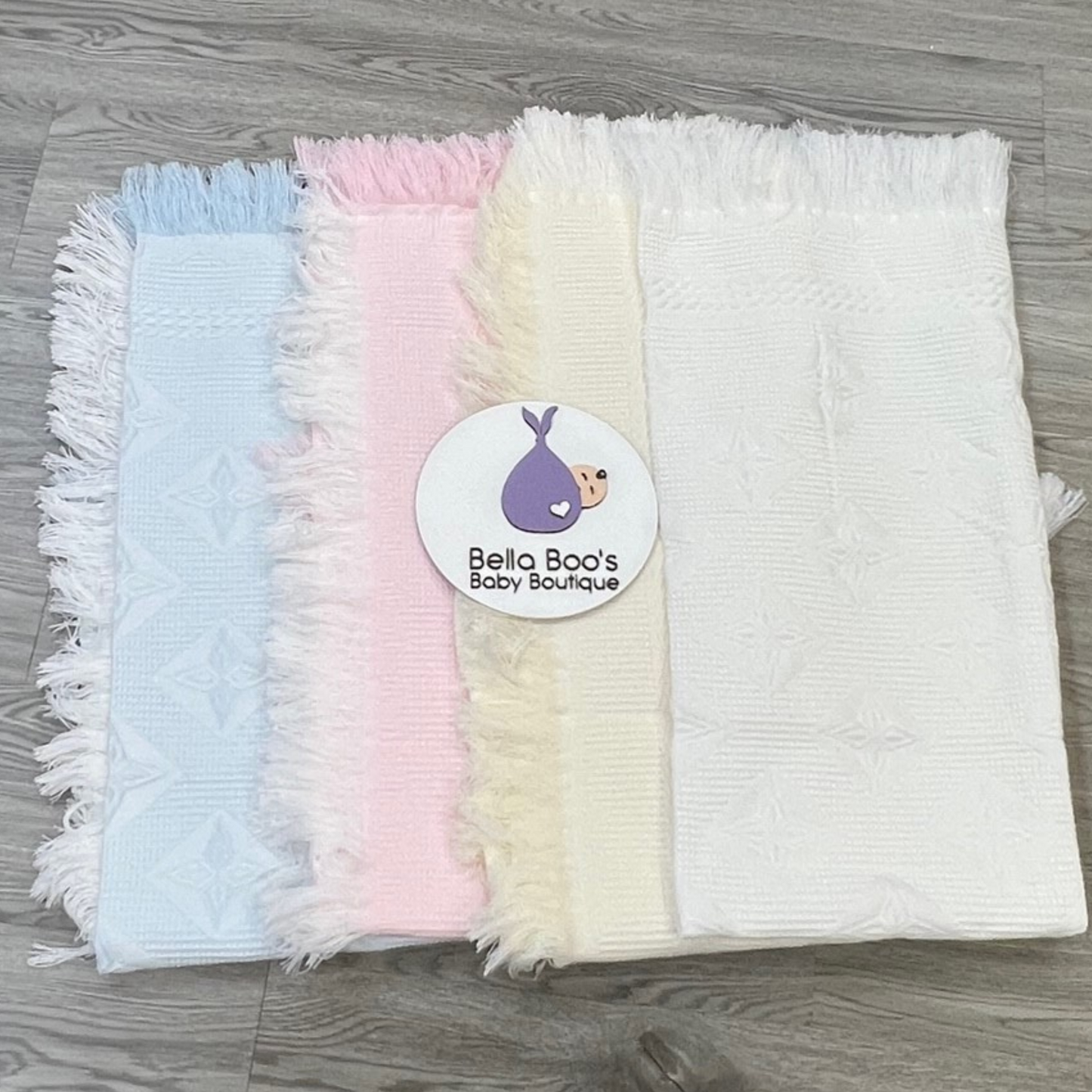 Diamond Shawl With Fringe Trim