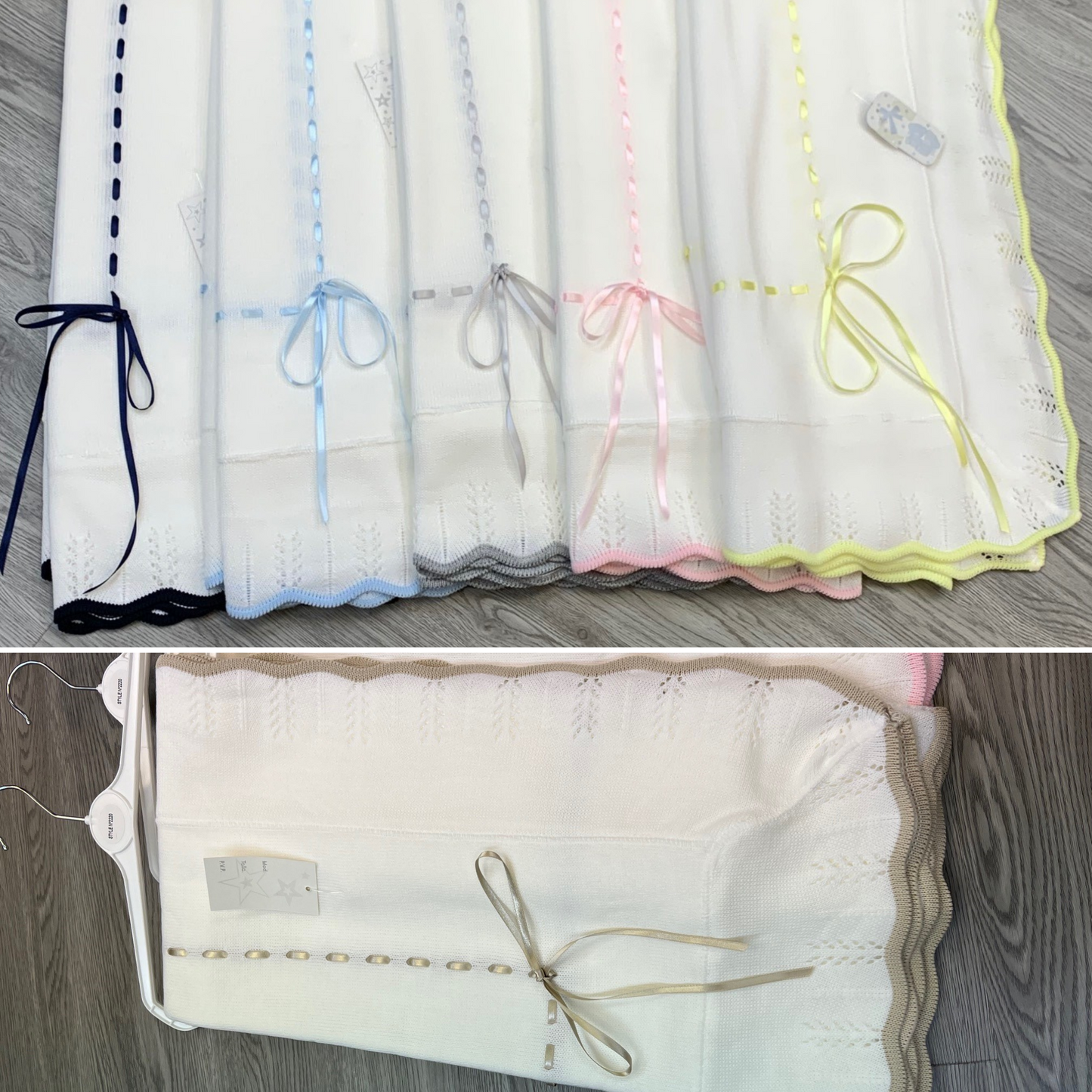 Ribbon Shawl with Colour Trim