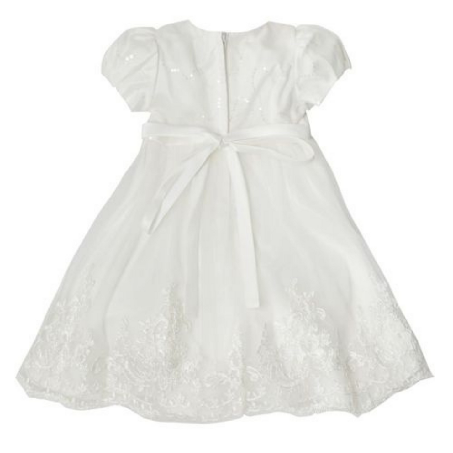 Girls 'Riya' Ivory Christening/Party Dress