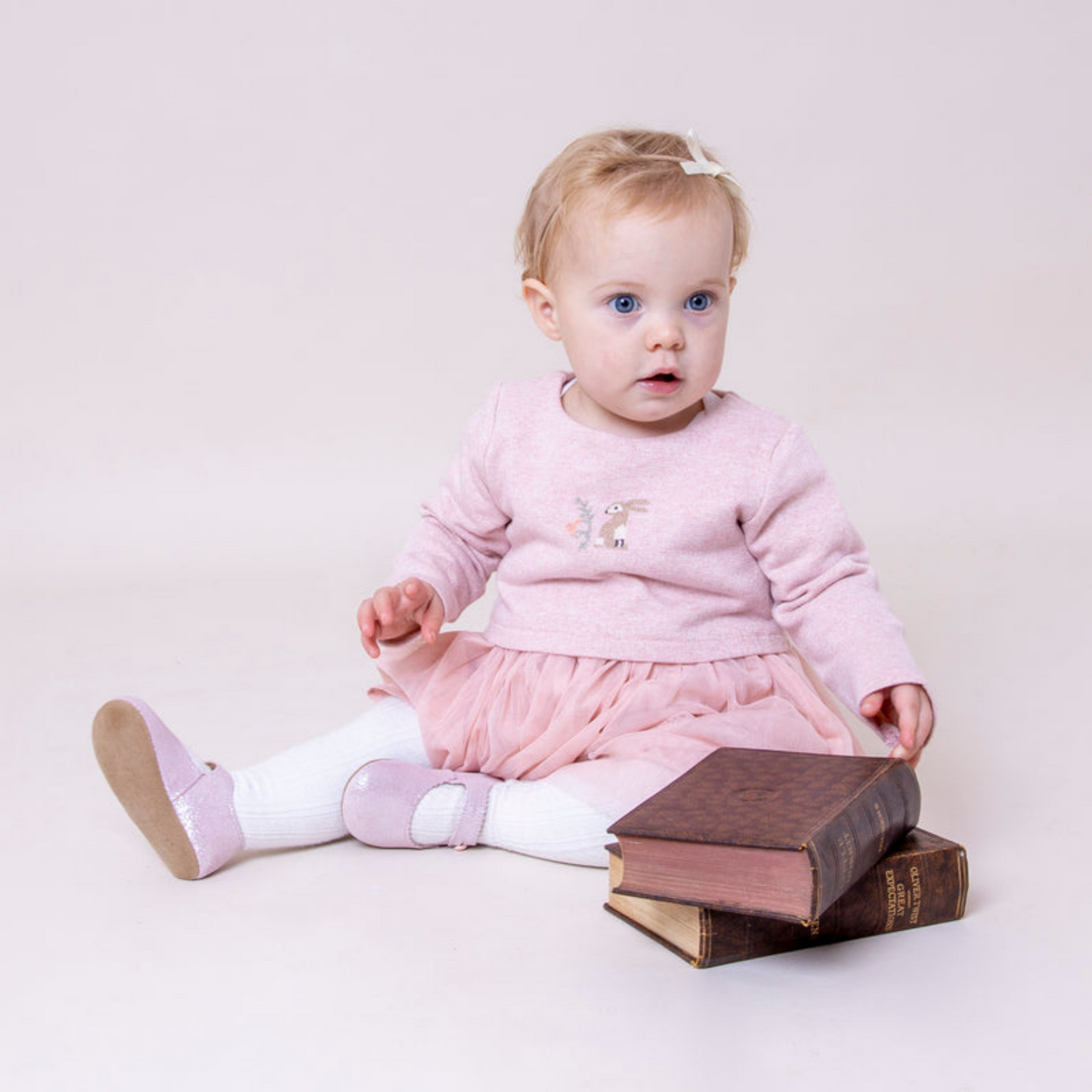 Baypods Leather 'Emma' Pink Glitter Pre Walkers