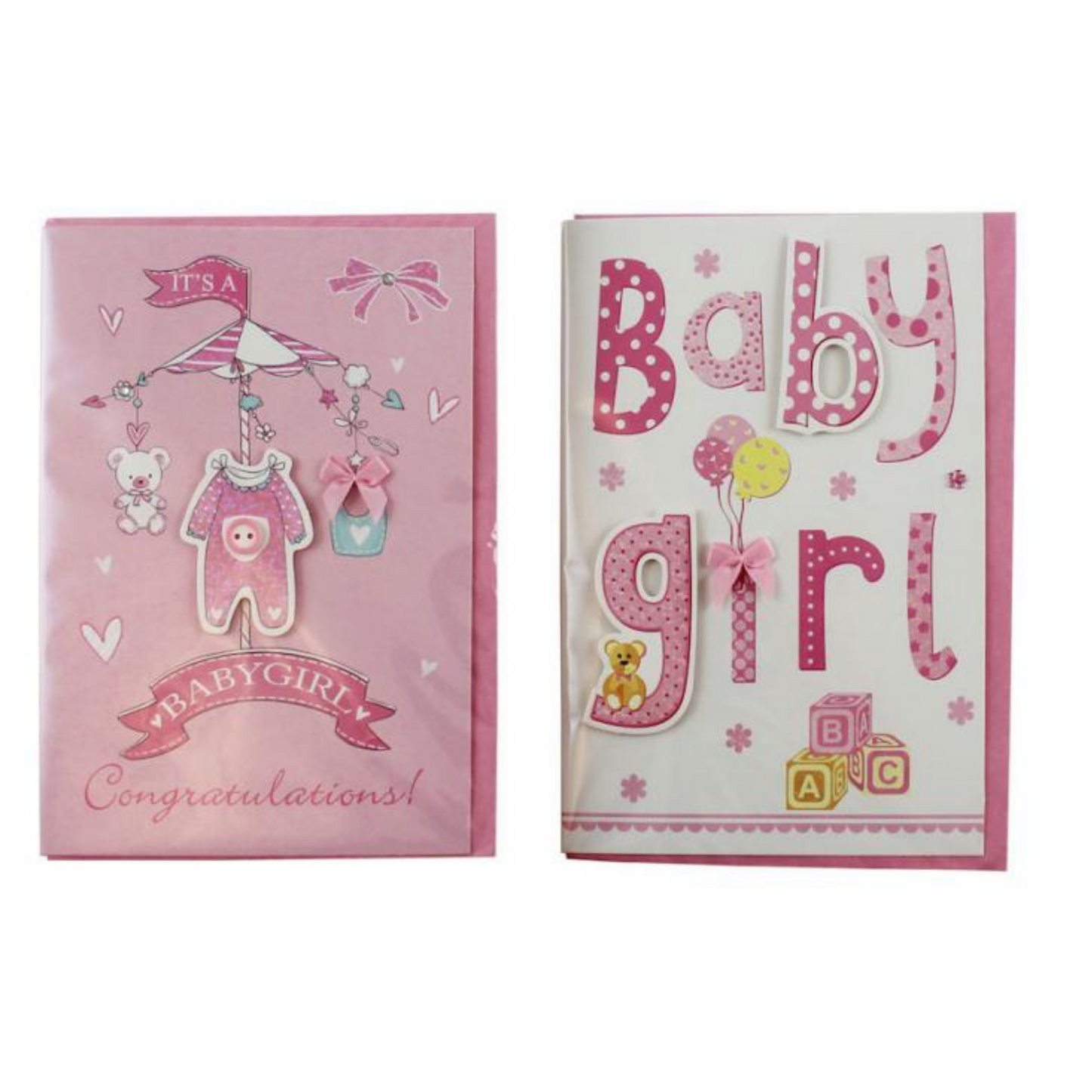 Baby Boy & Baby Girl Birth Greetings Cards