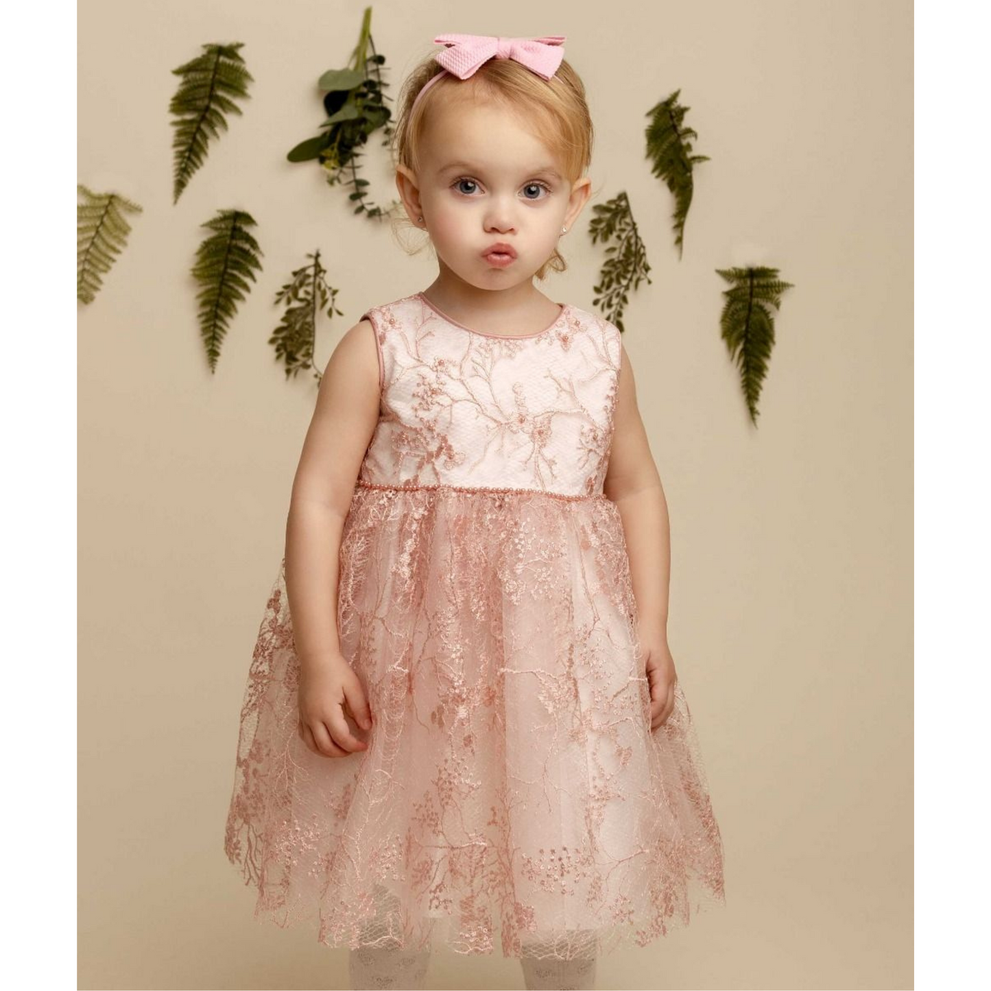 Girls Enya Blush Occassion Dress