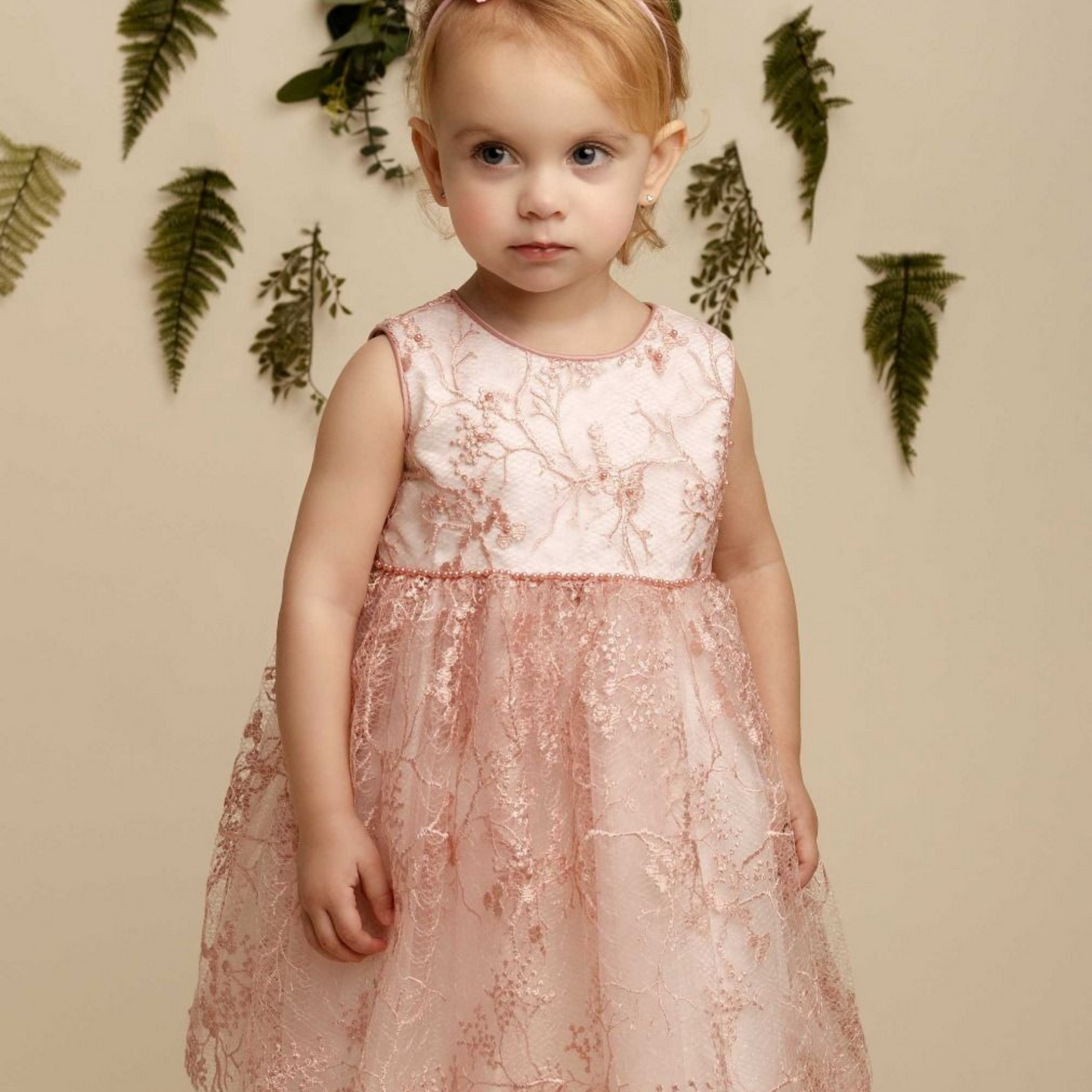 Girls Enya Blush Occassion Dress