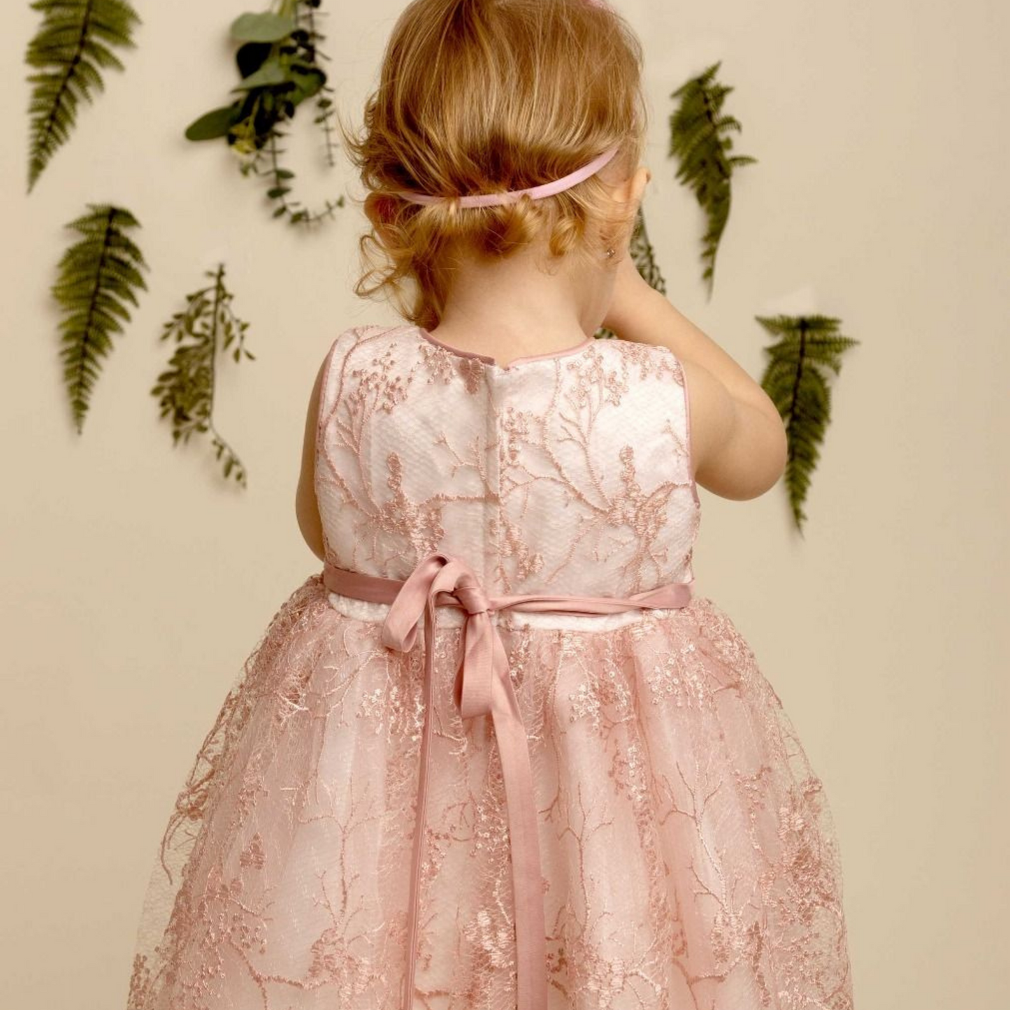 Girls Enya Blush Occassion Dress