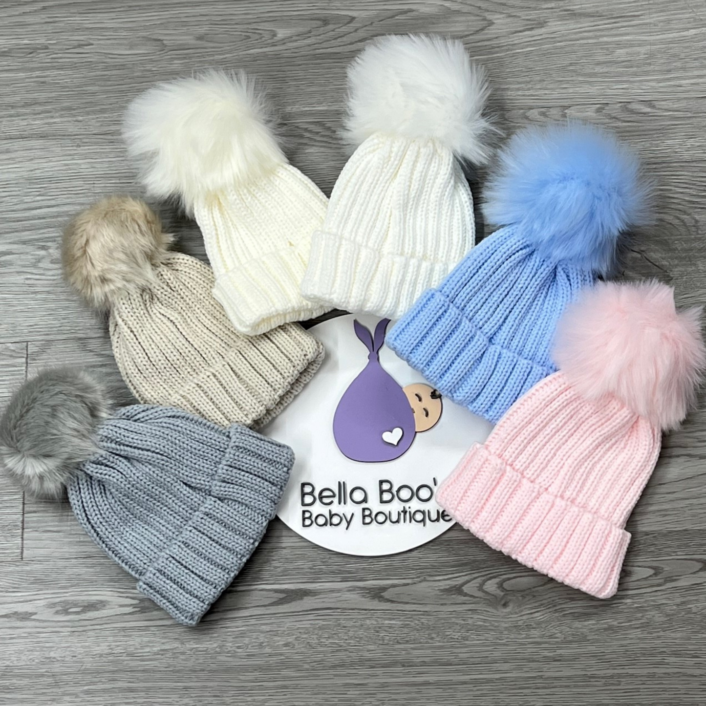 Pom Pom Knitted Hats
