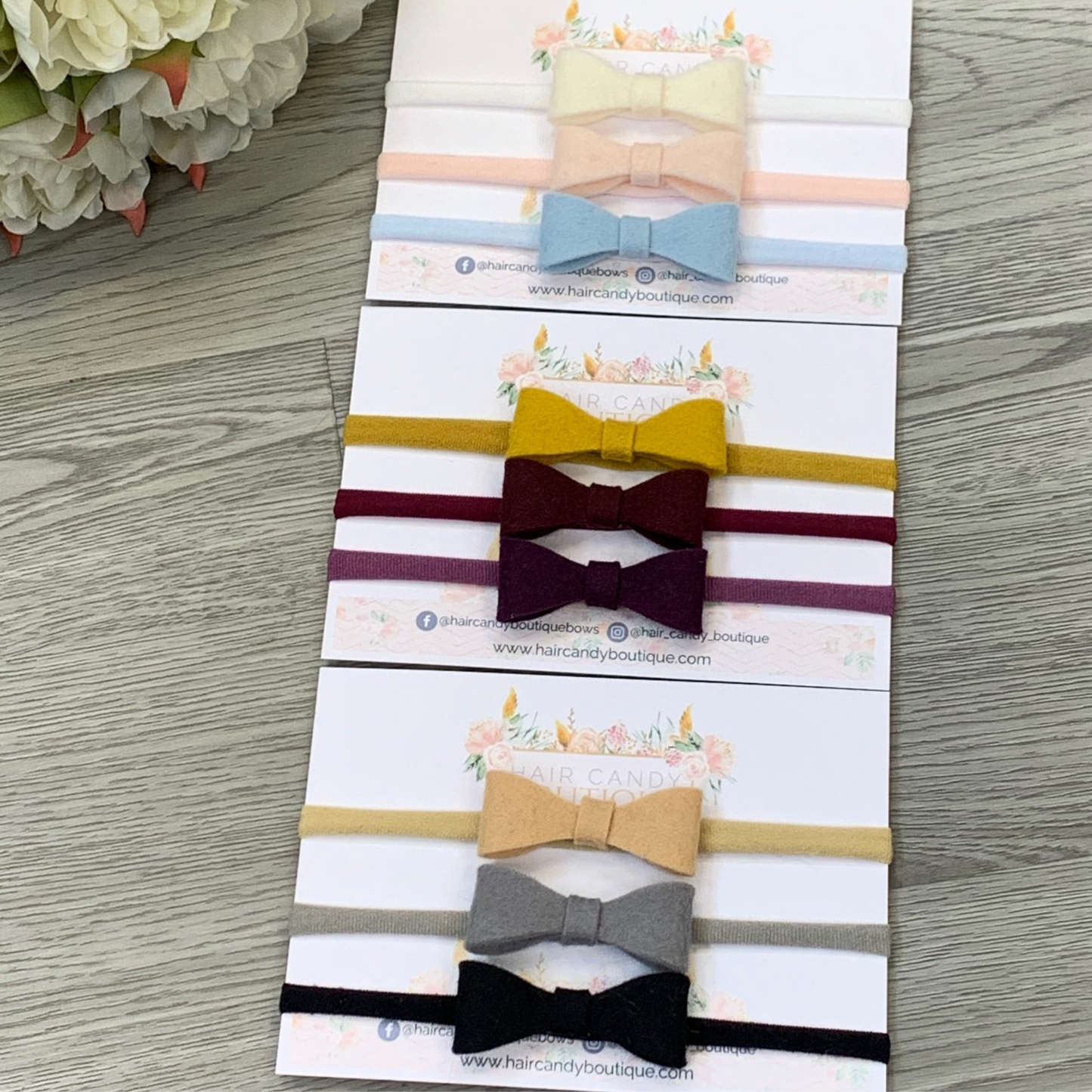 Mini Felt Bows Set