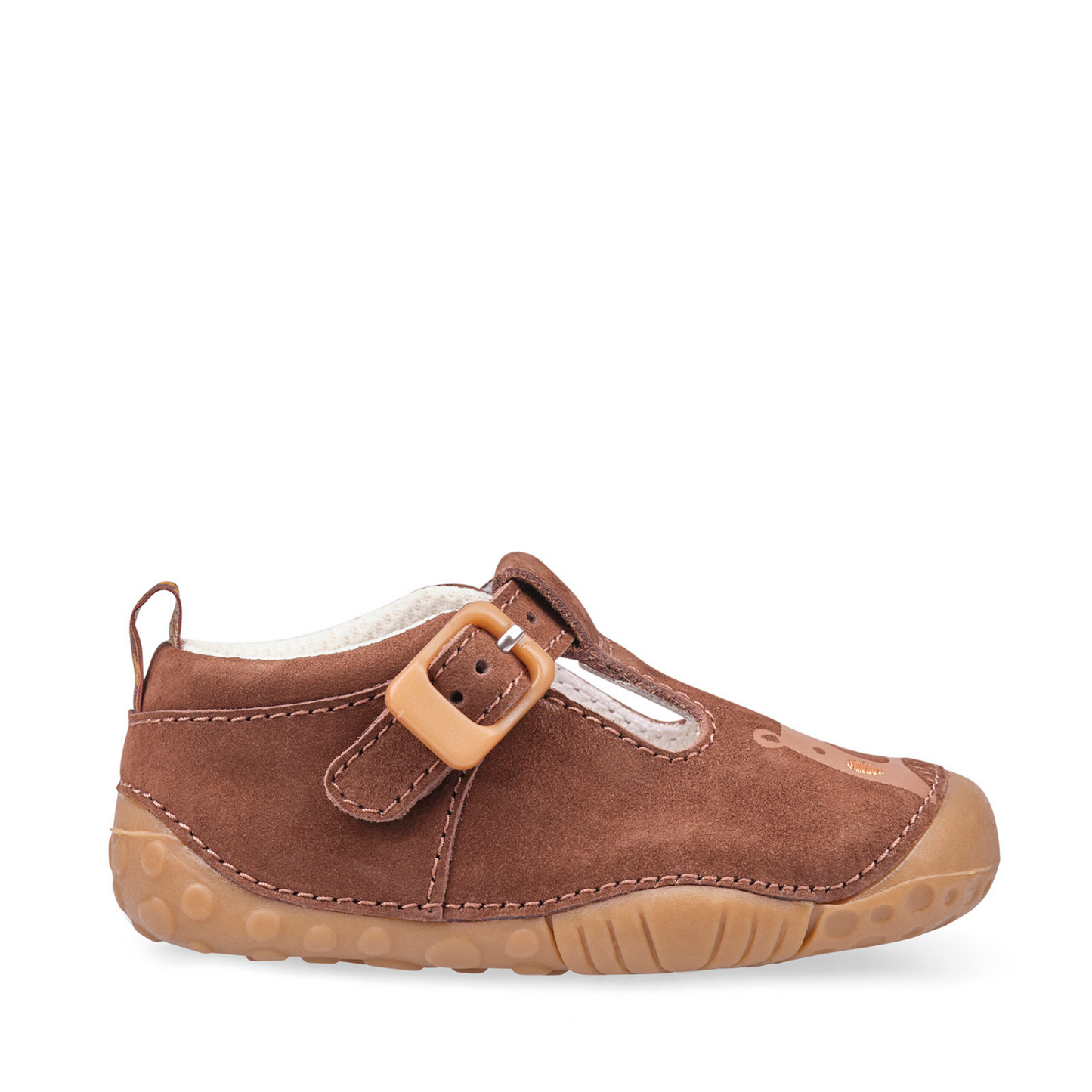 Start Rite, Cuddle Brown Nubuck T Bar Pre Walkers