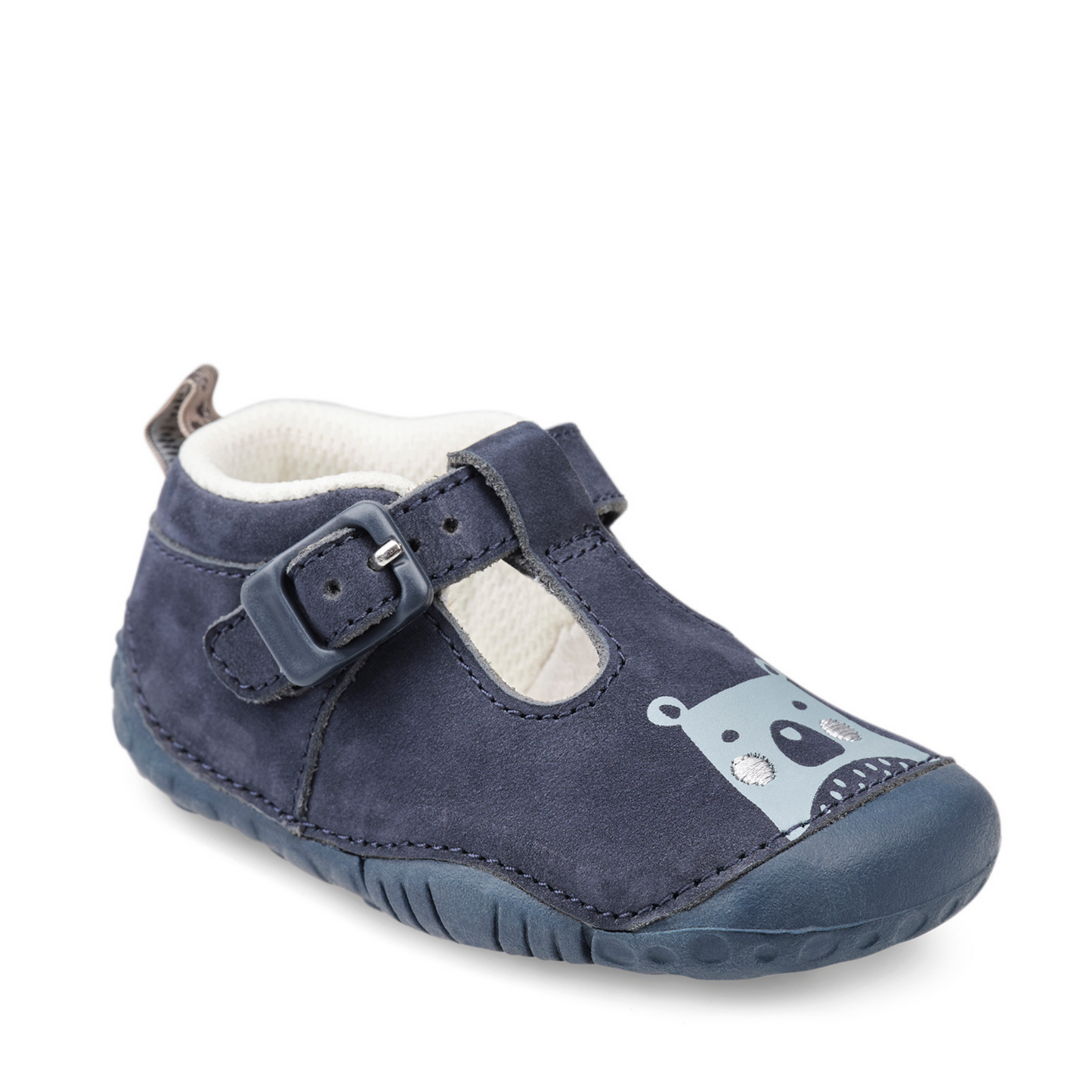 Start Rite, Cuddle Navy Nubuck T Bar Pre Walkers