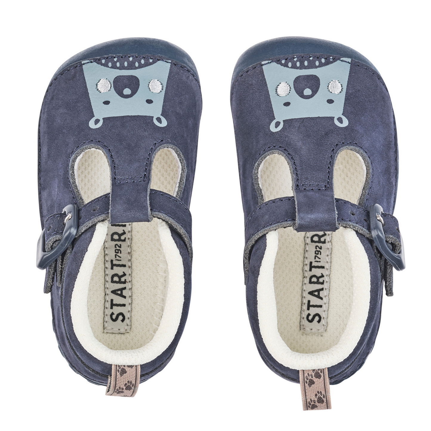 Start Rite, Cuddle Navy Nubuck T Bar Pre Walkers