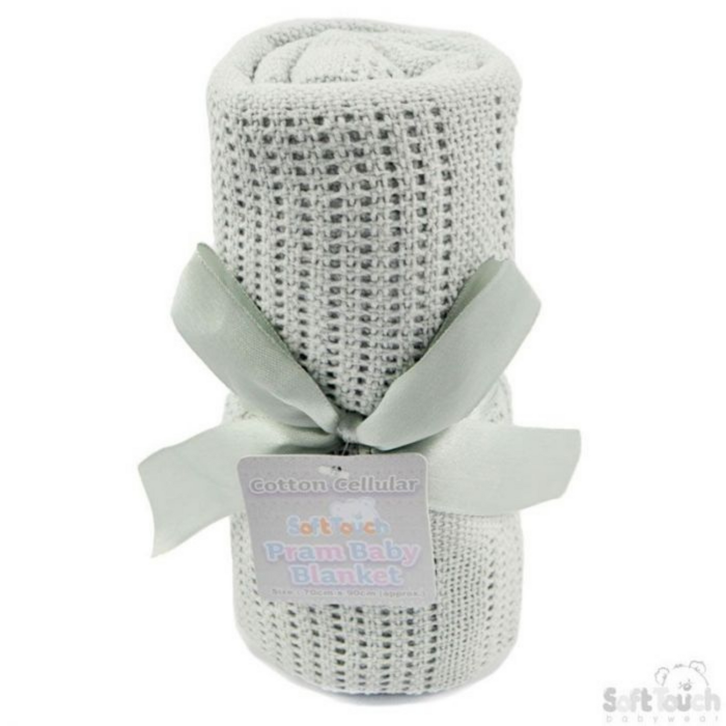Cotton Cellular Pram Blanket