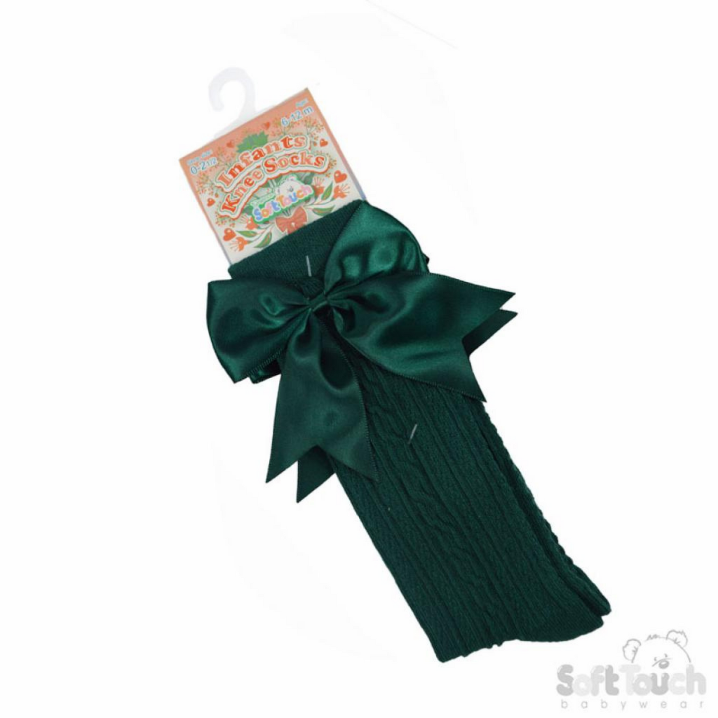 Green Ribbon Bow Knee Sock