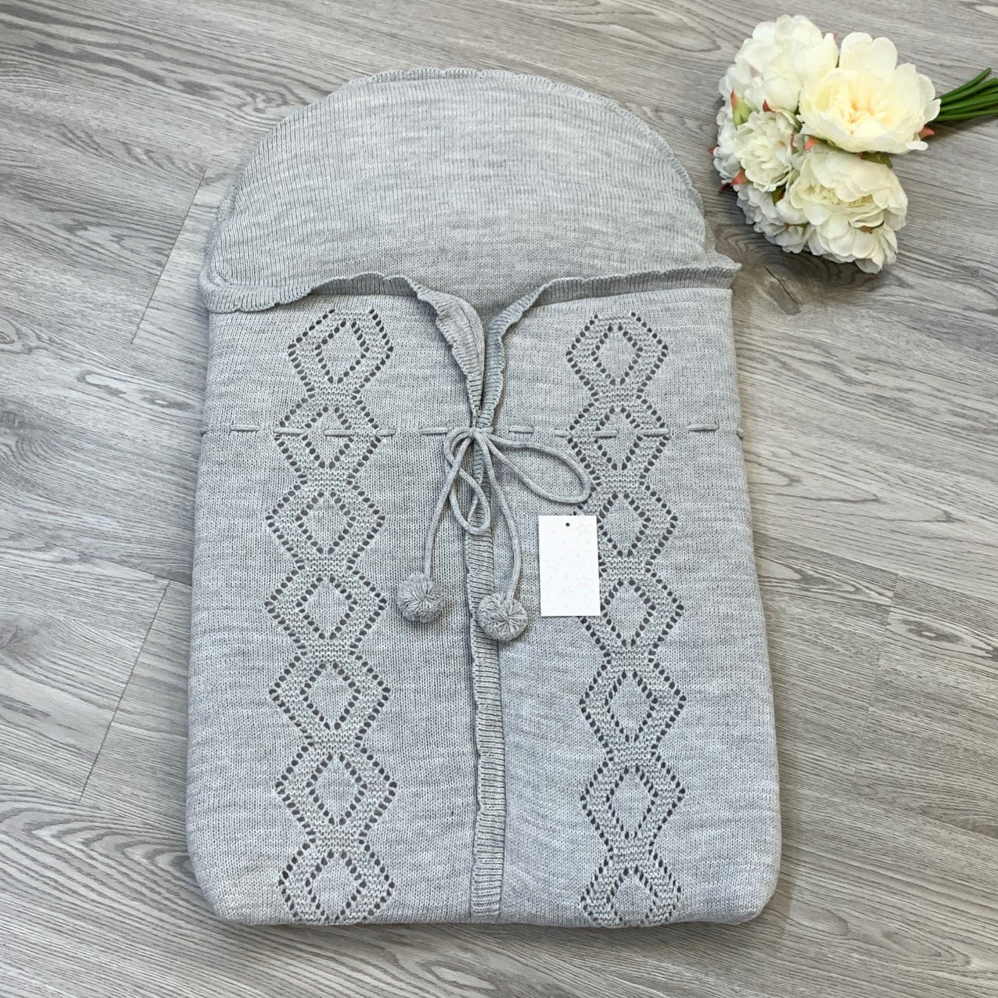Spanish Pom Pom Knitted Baby Nest
