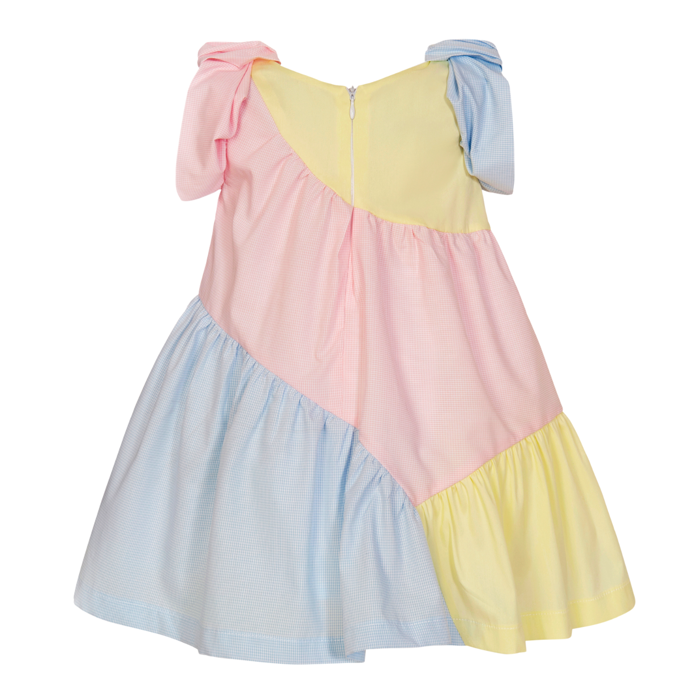 Balloon Chic Girls Lemon/Pink/Blue Dress