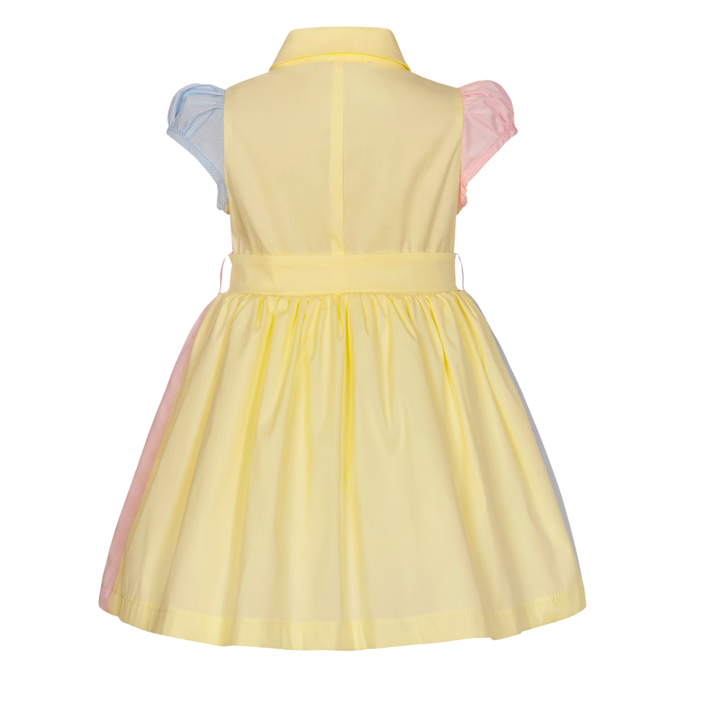 Balloon Chic Girls Lemon/Pink/Blue Shirt Dress