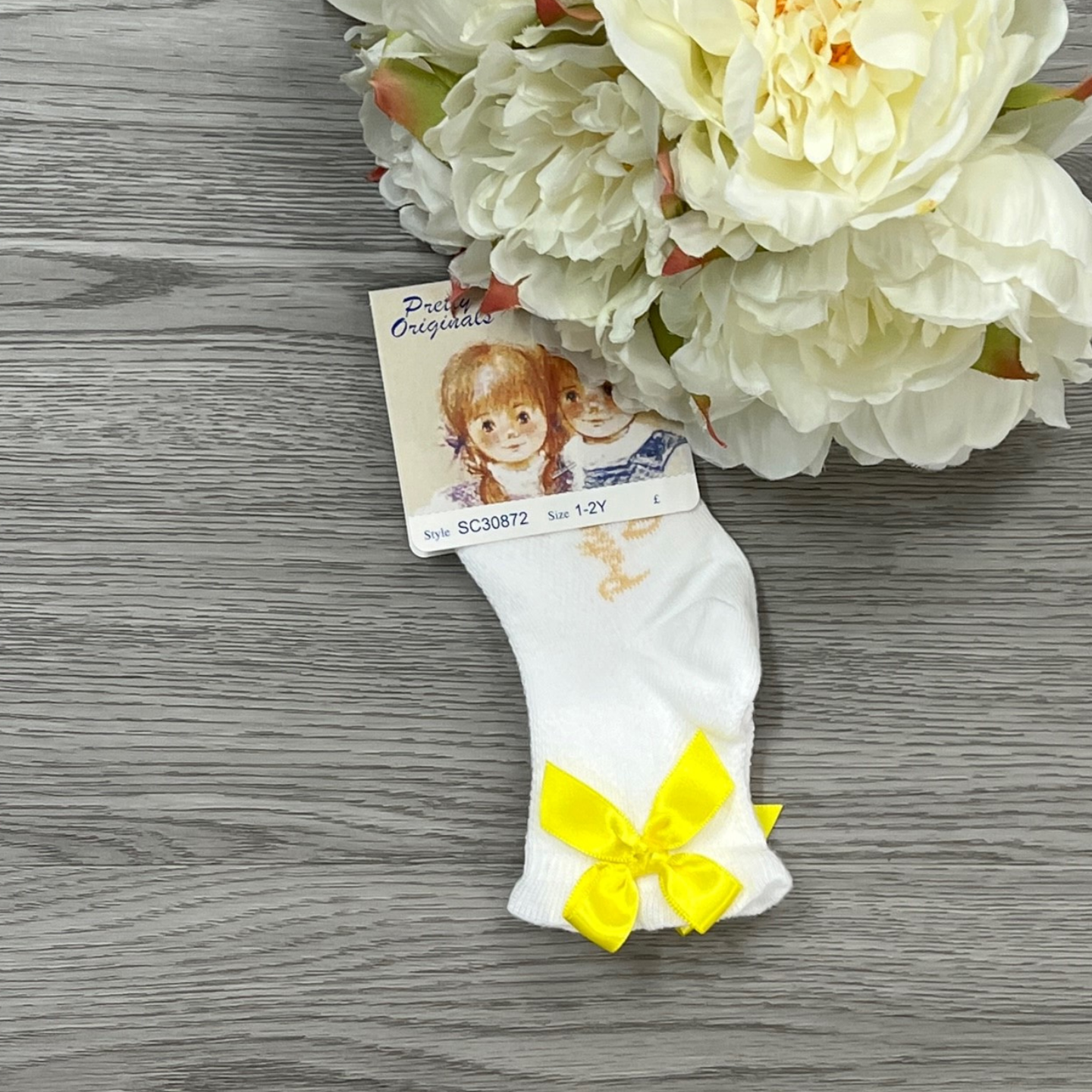 Pretty Originals Girls Ankle Socks With Side Bow