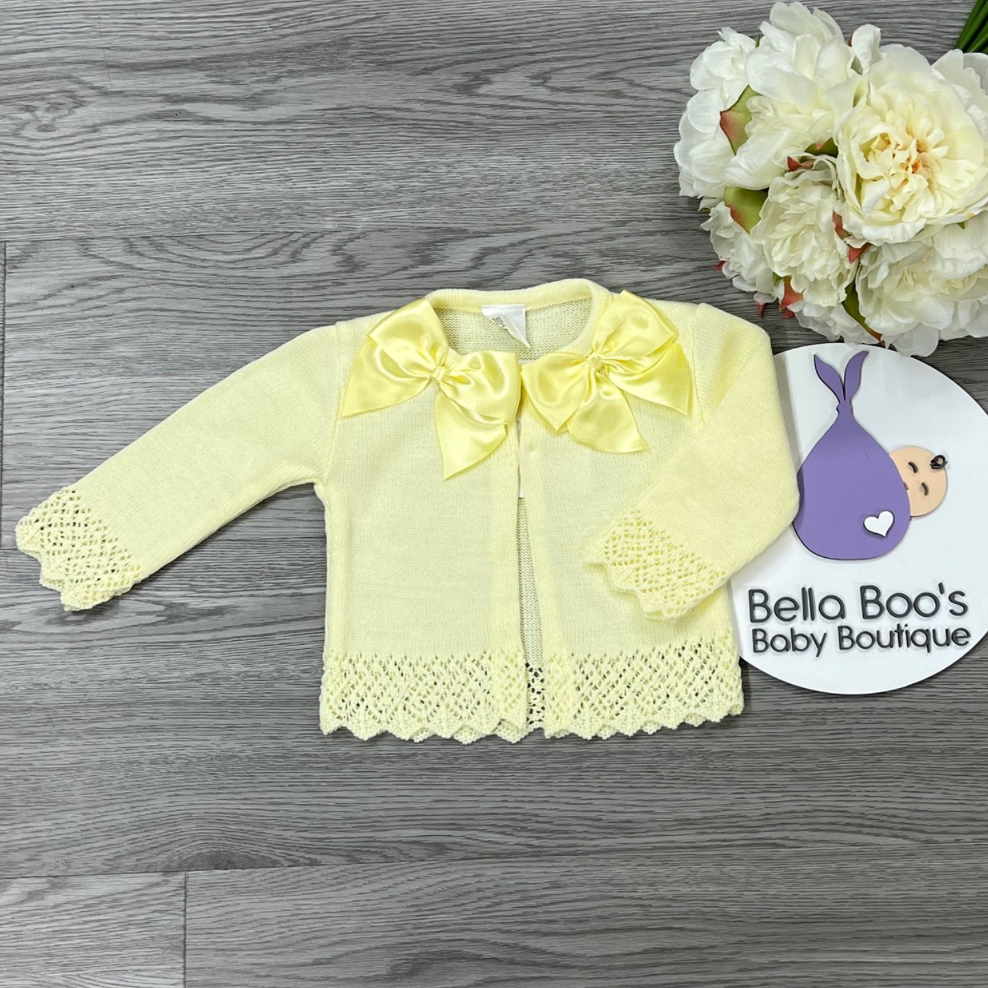 Girls on sale lemon cardigan