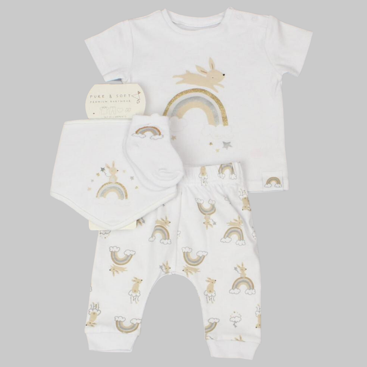 Unisex Rainbow 4 Piece Set