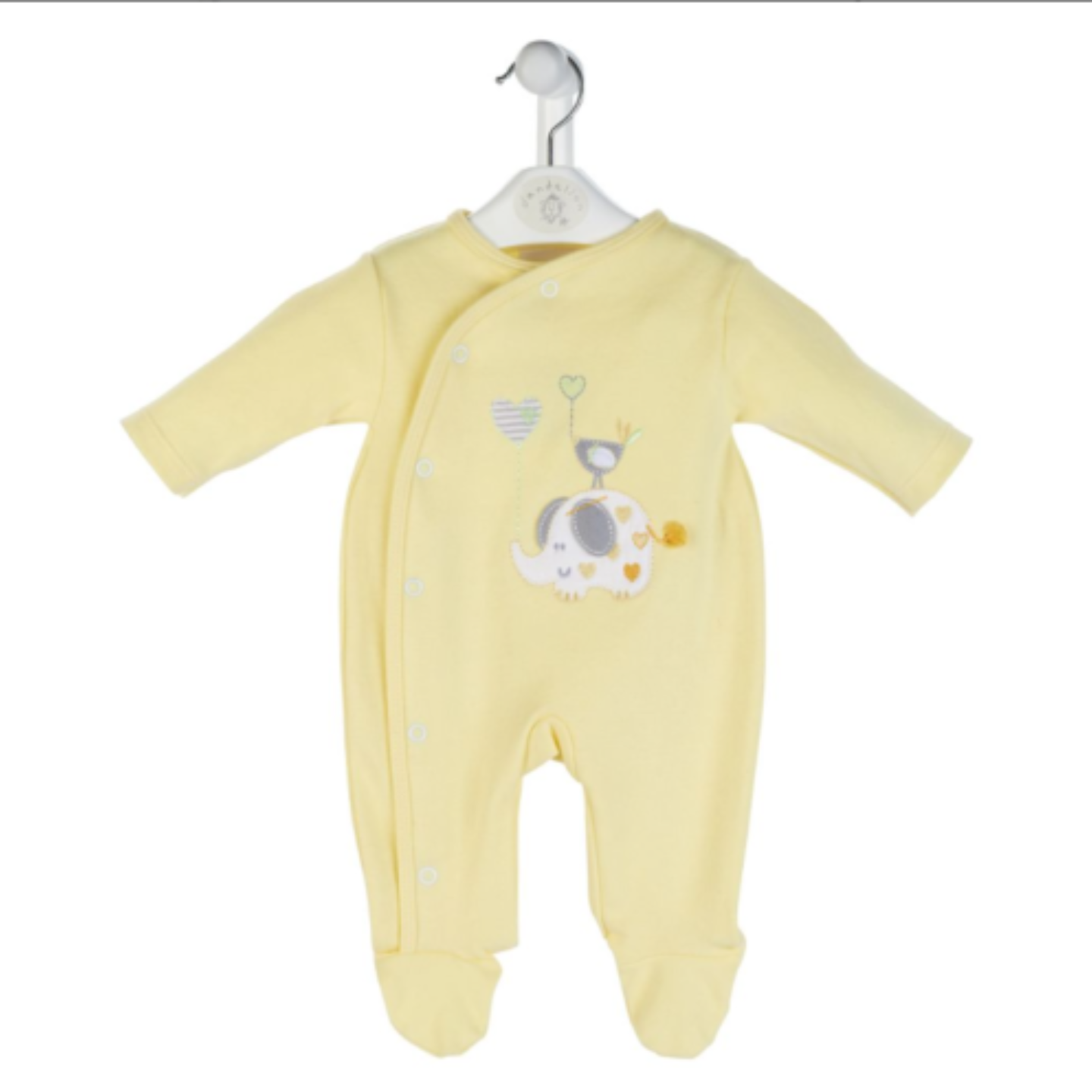 Dandelion Unisex Lemon Sleepsuit