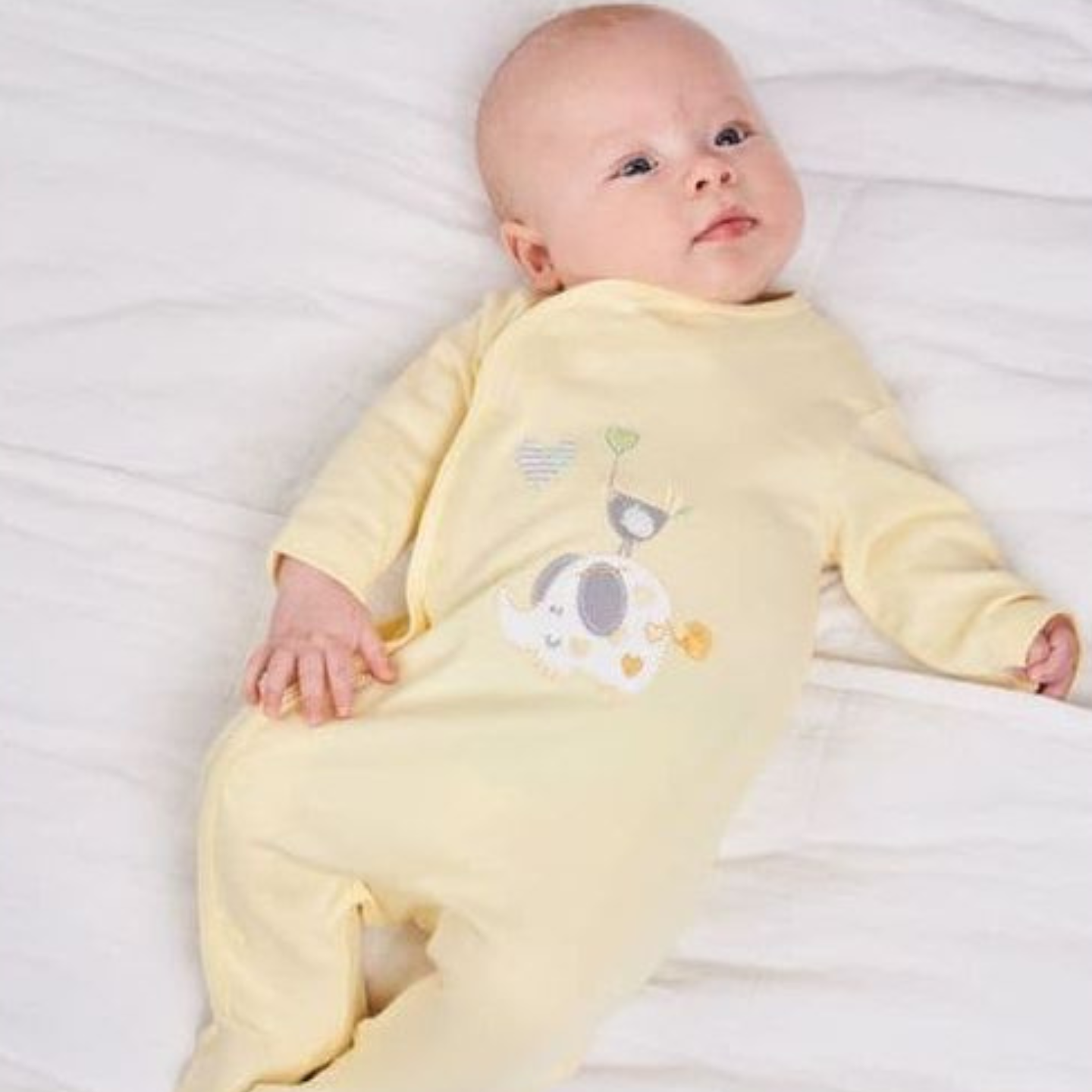 Dandelion Unisex Lemon Sleepsuit