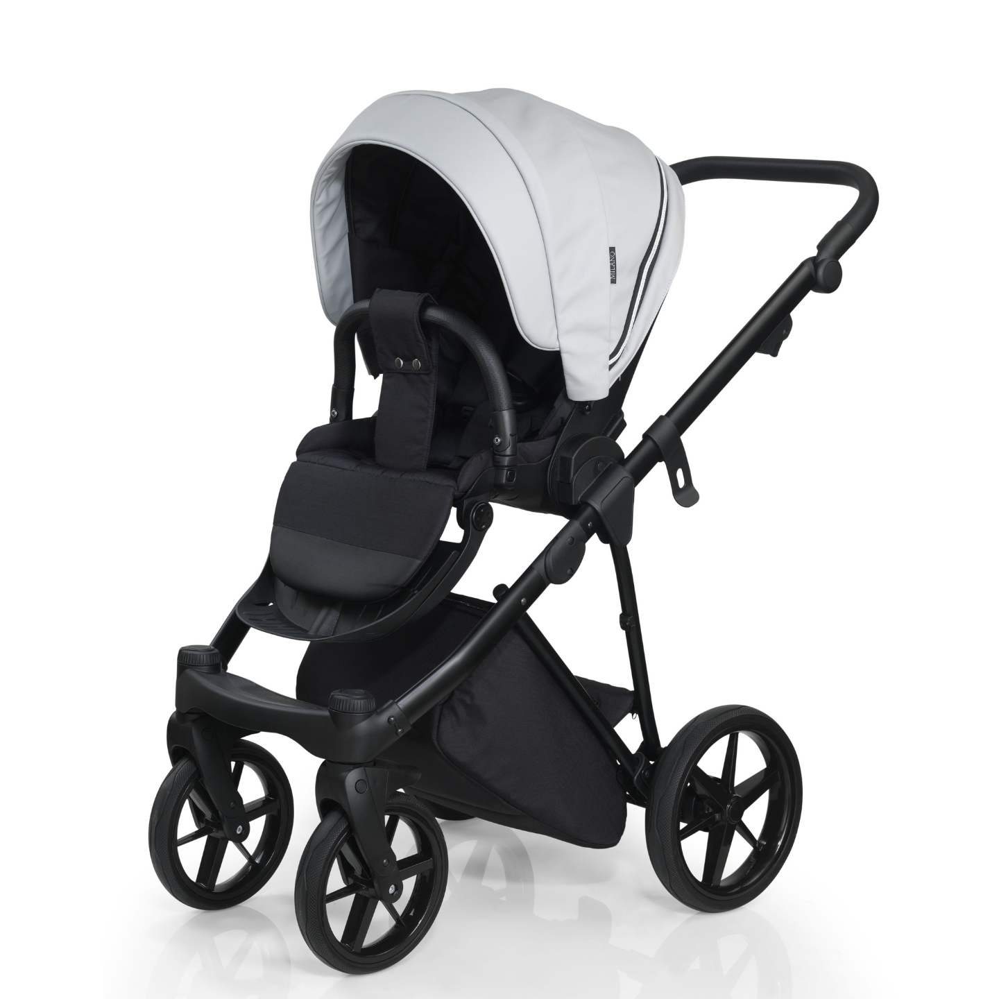 Mee-Go Milano Plus Leatherette Travel System - Stone Grey
