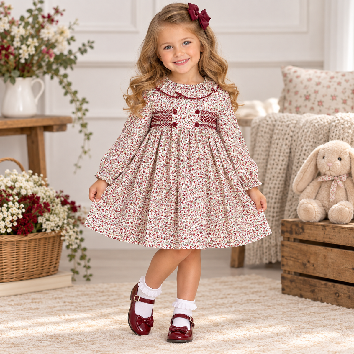 Sardon Girls Smock Dress