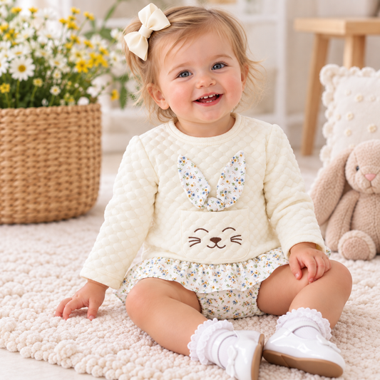Sardon Cream Floral Bunny Jam Pants