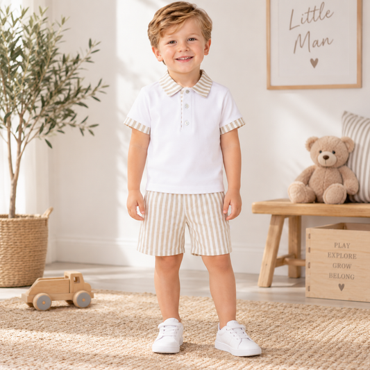 Deolinda Boys Espresso Short Set