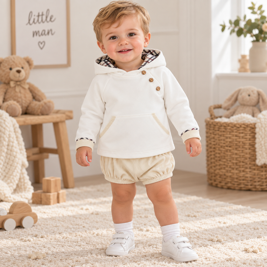 Deolinda Boys Two Piece Beige Set
