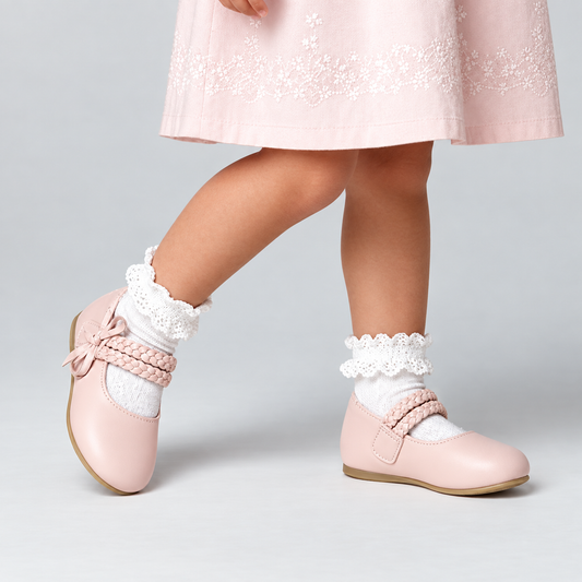 Girls Ophelia Matt Pink Shoe
