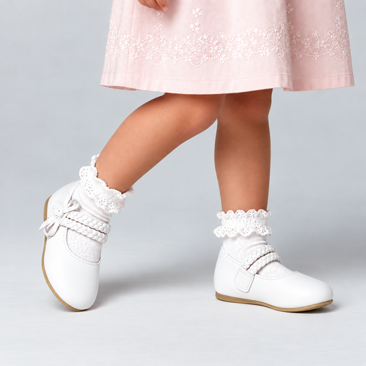 Girls Ophelia Matt White Shoe