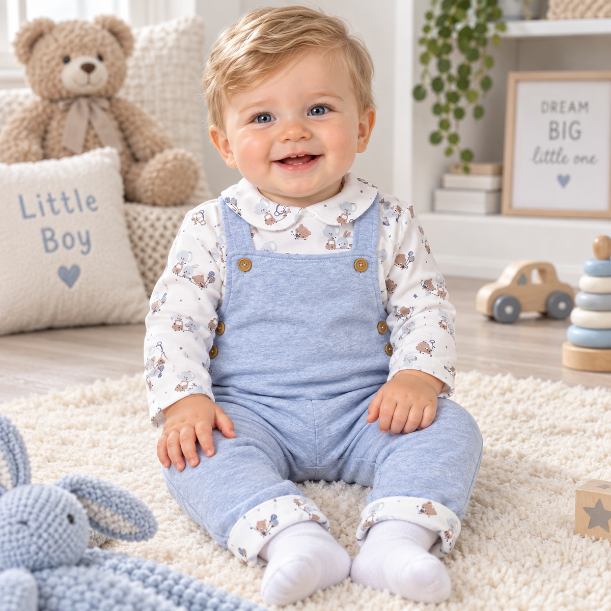 Sardon Boys Dungaree & Jacket Set