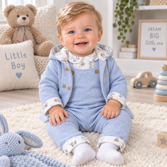 Sardon Boys Dungaree & Jacket Set
