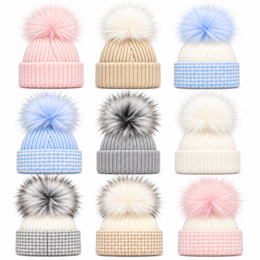 Baby 1st Size Pom Pom Hat