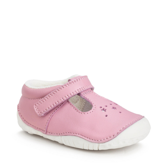 Start Rite Tumble Pink Leather Riptape Pre Walkers