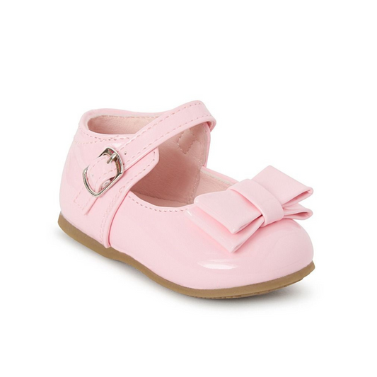 Jemma Girls Pink Bow Shoe