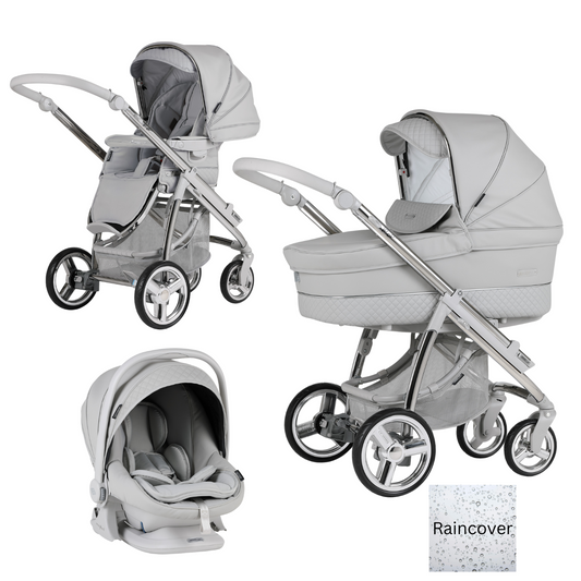 Bebecar Trio Ip-Op XL Classic Travel System - Polished Pebble
