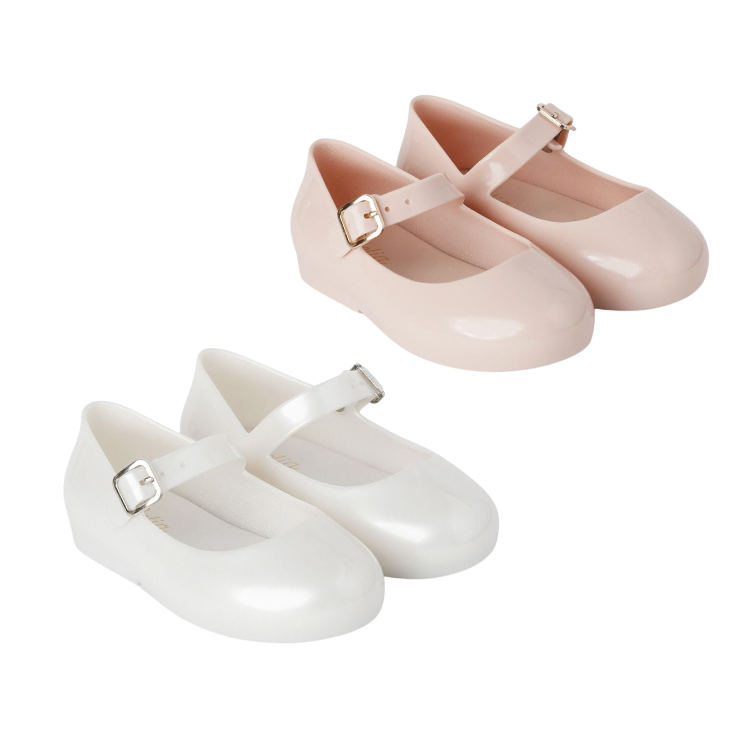 Girls Serenity Pink Buckle Jelly Shoe