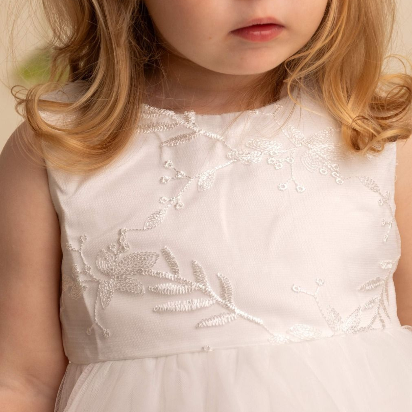 Girls Ivory Occasion Dress & Jacket