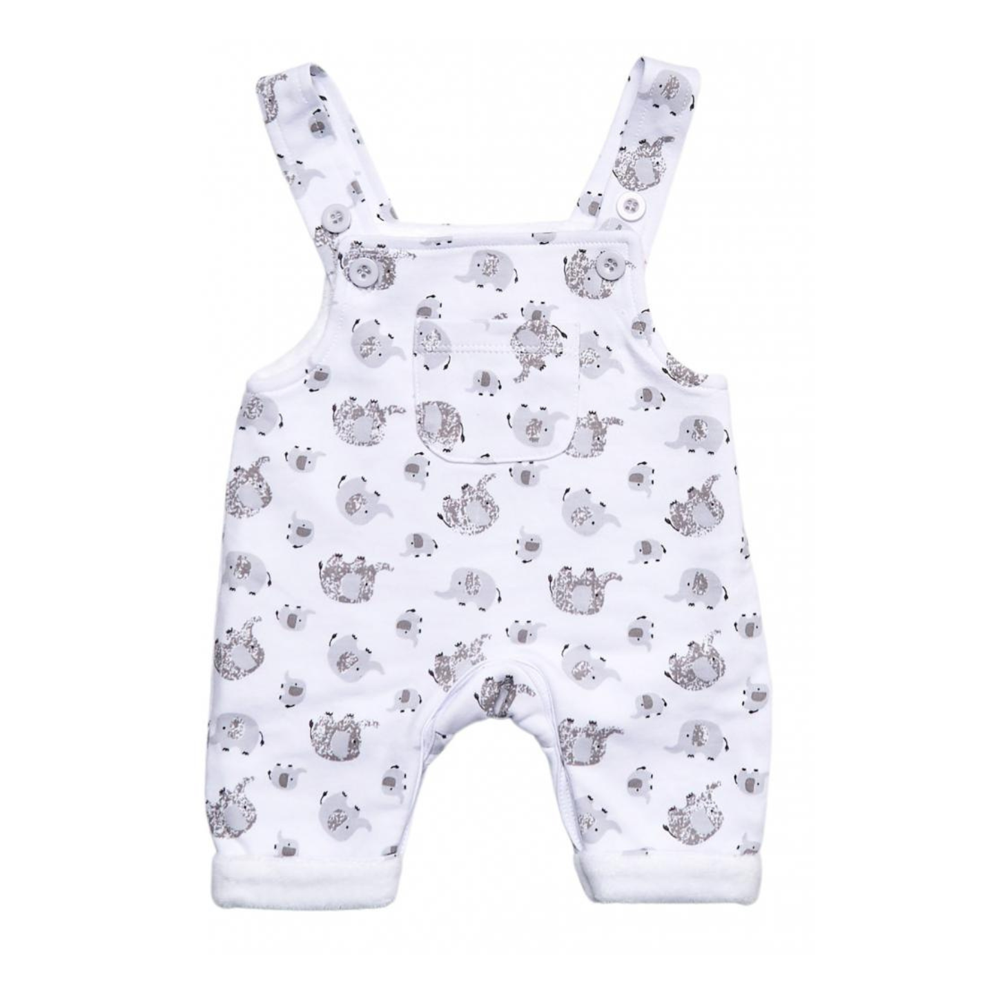 Tiny Baby Elephant Dungaree Set