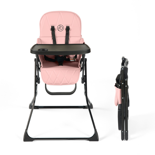 Ickle Bubba Flip Magic Fold Highchair - Blush Pink