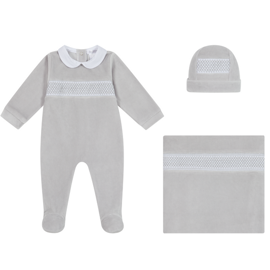 Deolinda Take Me Home Baby Gift Set - Soft Grey