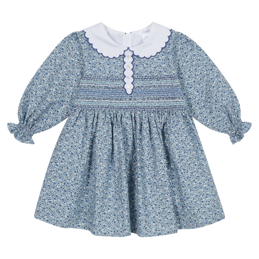 Deolinda Navy Floral Smock Dress