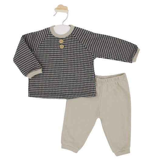 Rapife Baby Boy Navy/Camel Trouser Set