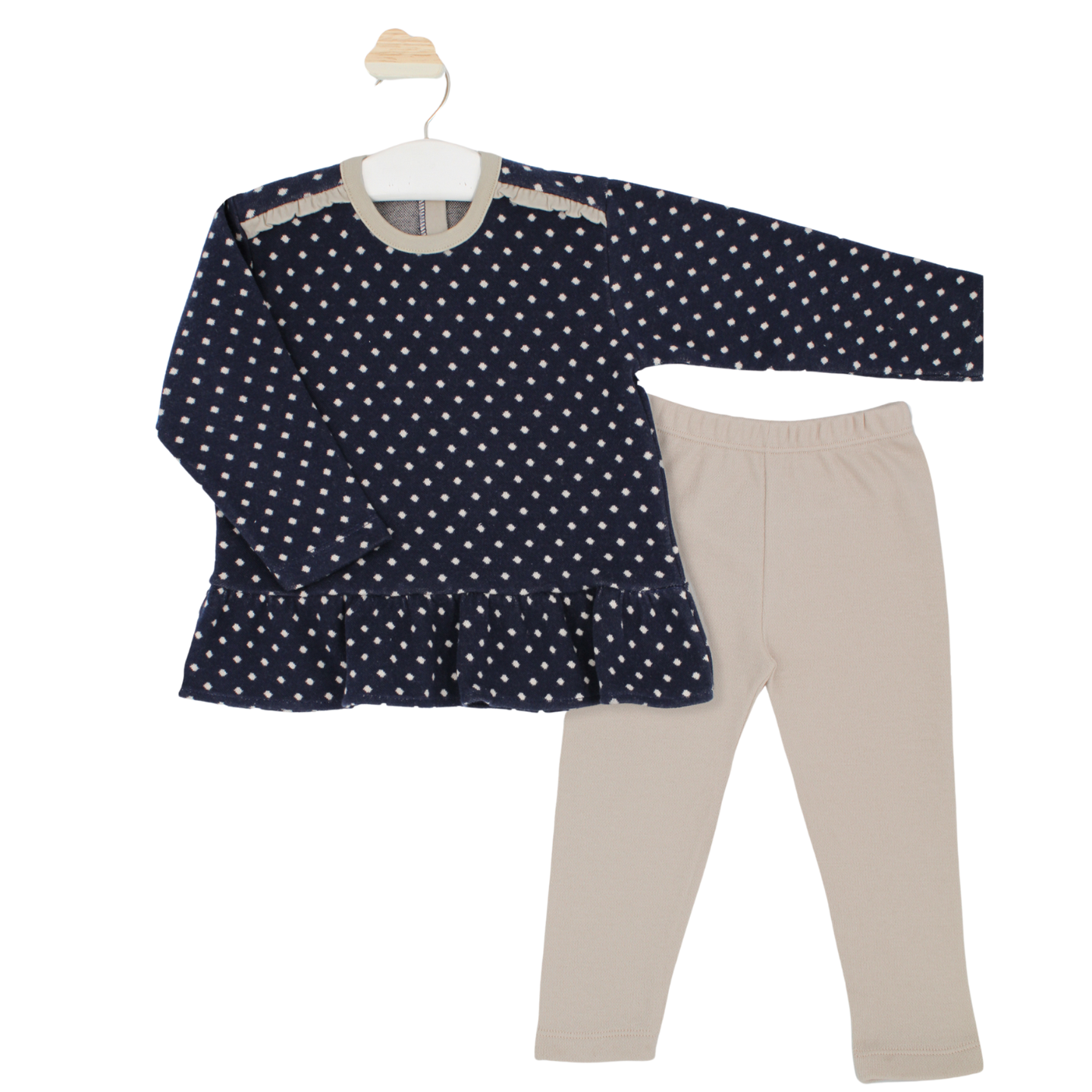 Rapife Girls Navy/Camel Trouser Set